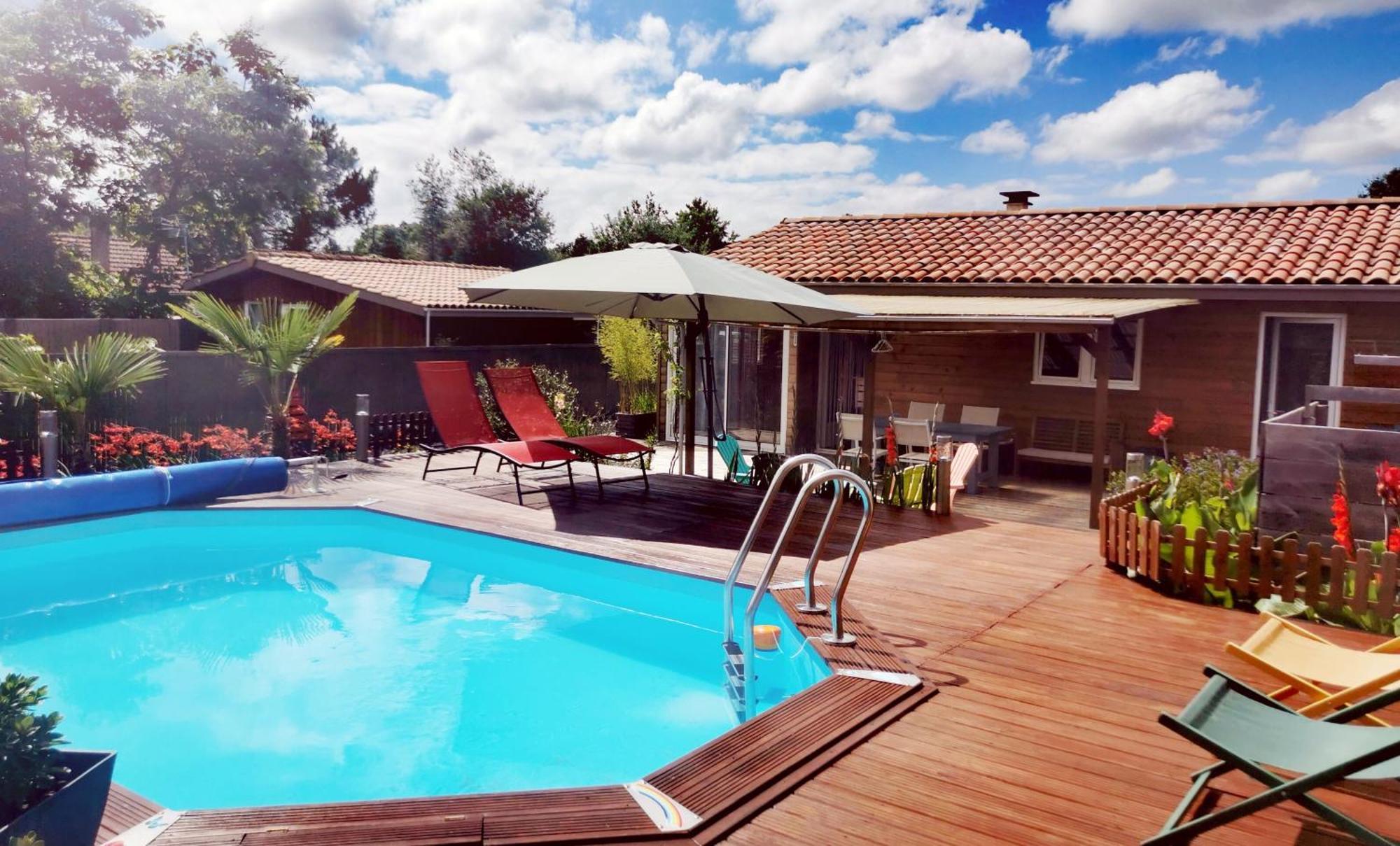 Maison & Piscine Prives,Plages Ocean Et Lac A 10 Kms Linxe Exterior foto